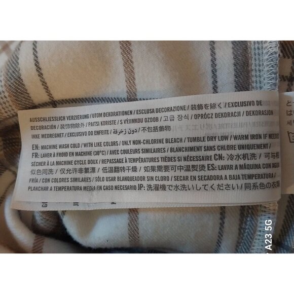 Abercrombie & Fitch Woman's Oversized Plaid Button-Up Shirt XS Classic - Picture 6 of 6